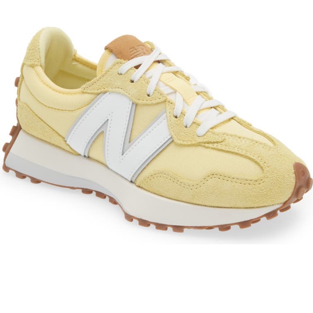 Rare New Balance 327 Sneaker Buttercream Yellow Maize / White